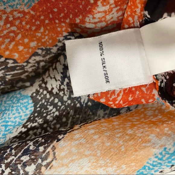 Women's animal python snake print Diane von Furstenberg button silk Blouse - Picture 5 of 8